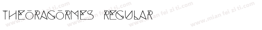 theoragormes regular字体转换